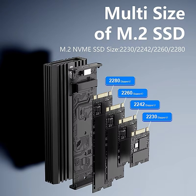 Nvme Ssd - EE1 Alüminyum M.2 NVME PCIE Harici